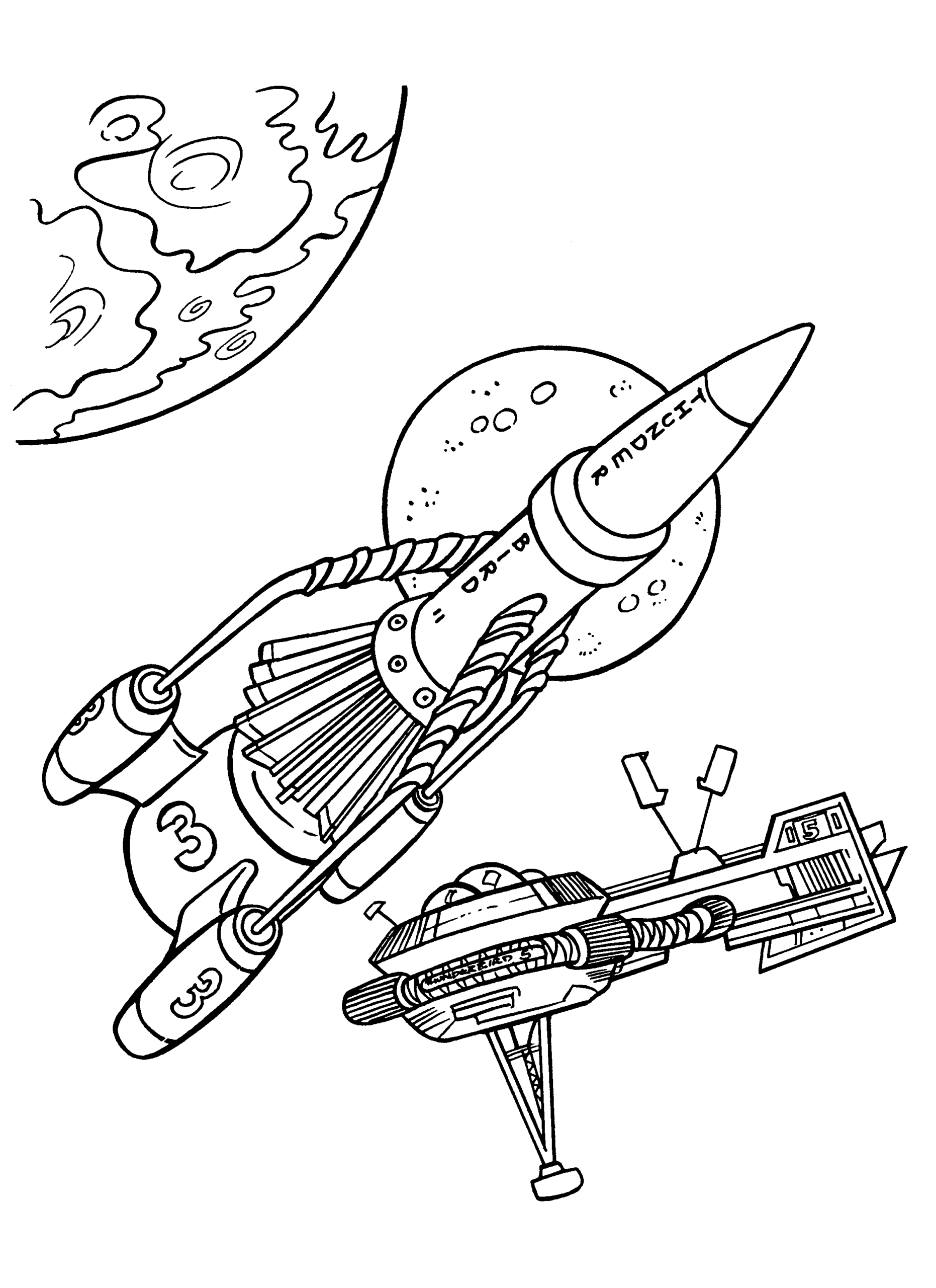 Thunderbirds Coloring Pages TV Film thunderbirds 72J8X Printable 2020 09957 Coloring4free