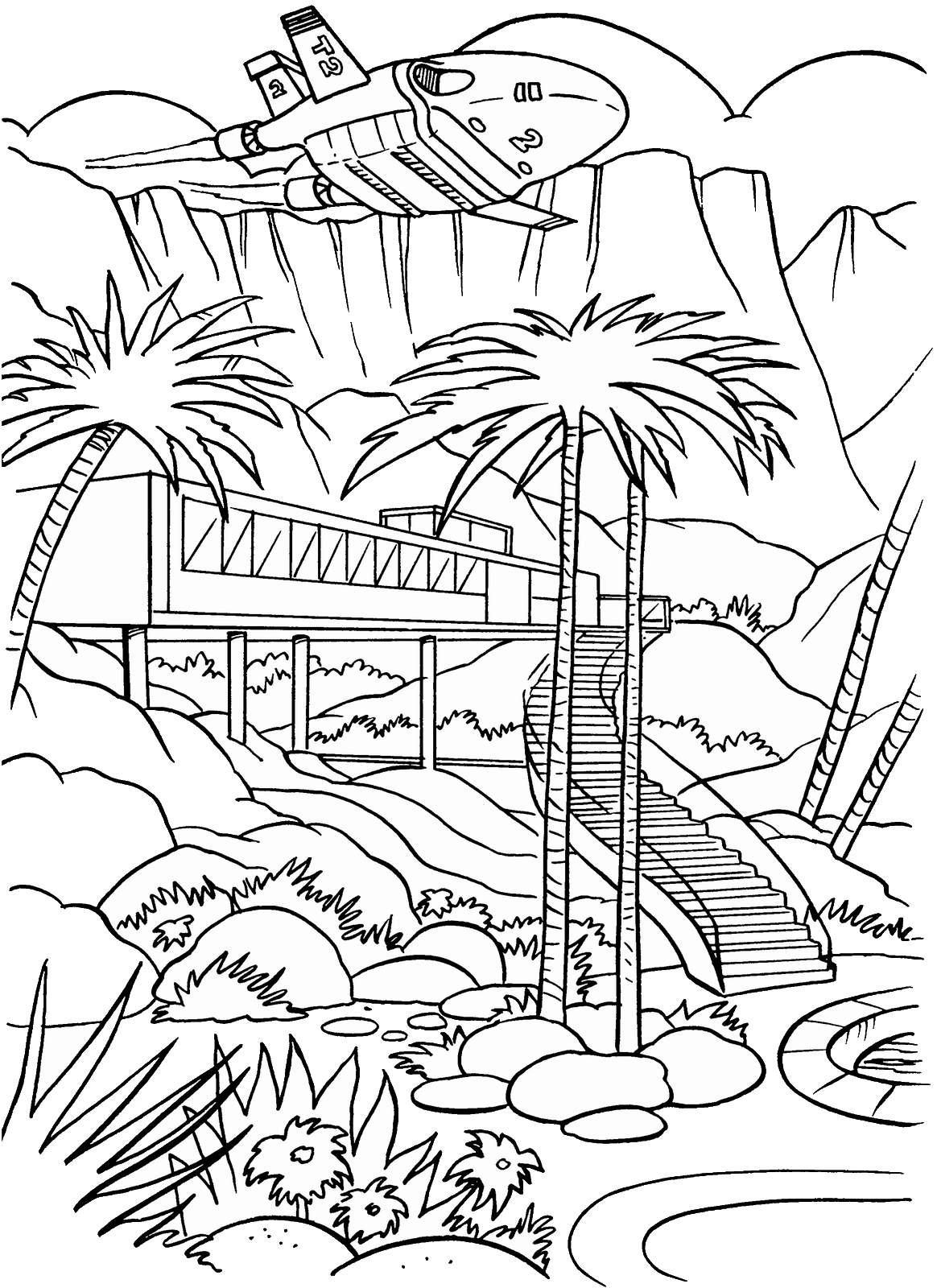 Thunderbirds Coloring Pages TV Film thunderbirds_cl_15 Printable 2020 09940 Coloring4free