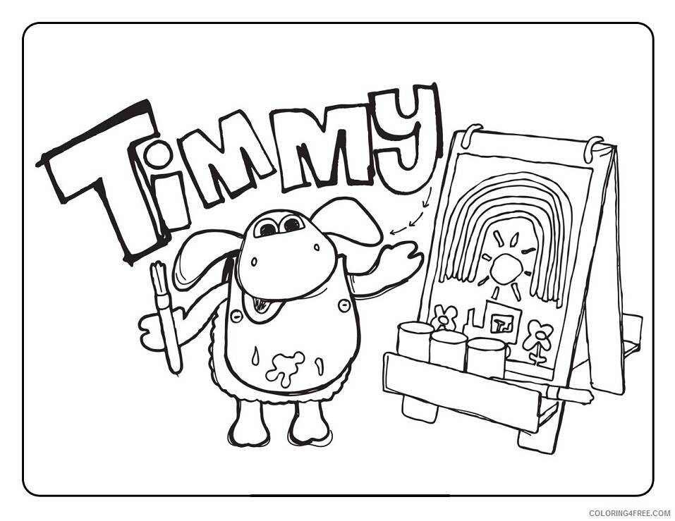 Timmy Time Coloring Pages TV art Printable 2020 10020 Coloring4free