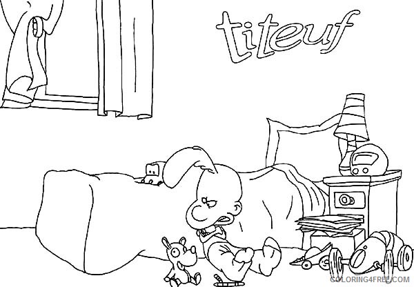 Titeuf Coloring Pages TV Film Titeuf Grounded in His Room Printable 2020 10048 Coloring4free