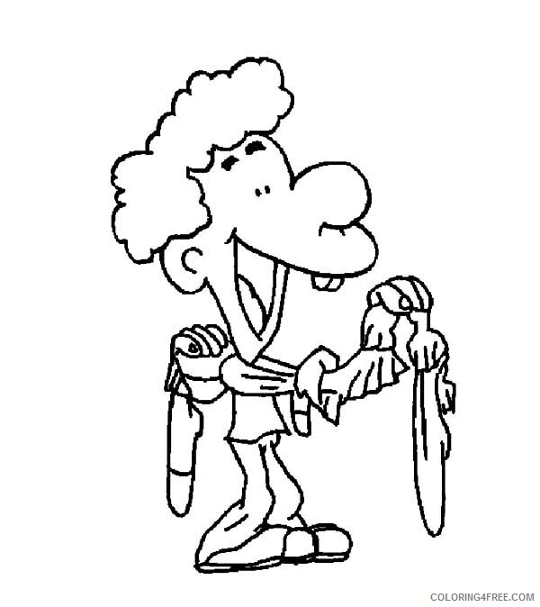 Titeuf Coloring Pages TV Film Titeuf Holding Smelly Socks Printable 2020 10050 Coloring4free