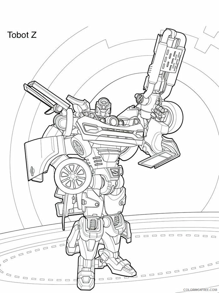 Tobot Coloring Pages TV Film Tobot 9 Printable 2020 10069 Coloring4free