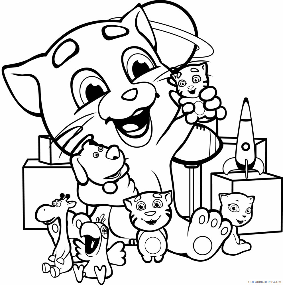 Tom and Angela Coloring Pages TV Film Printable 2020 10071 Coloring4free