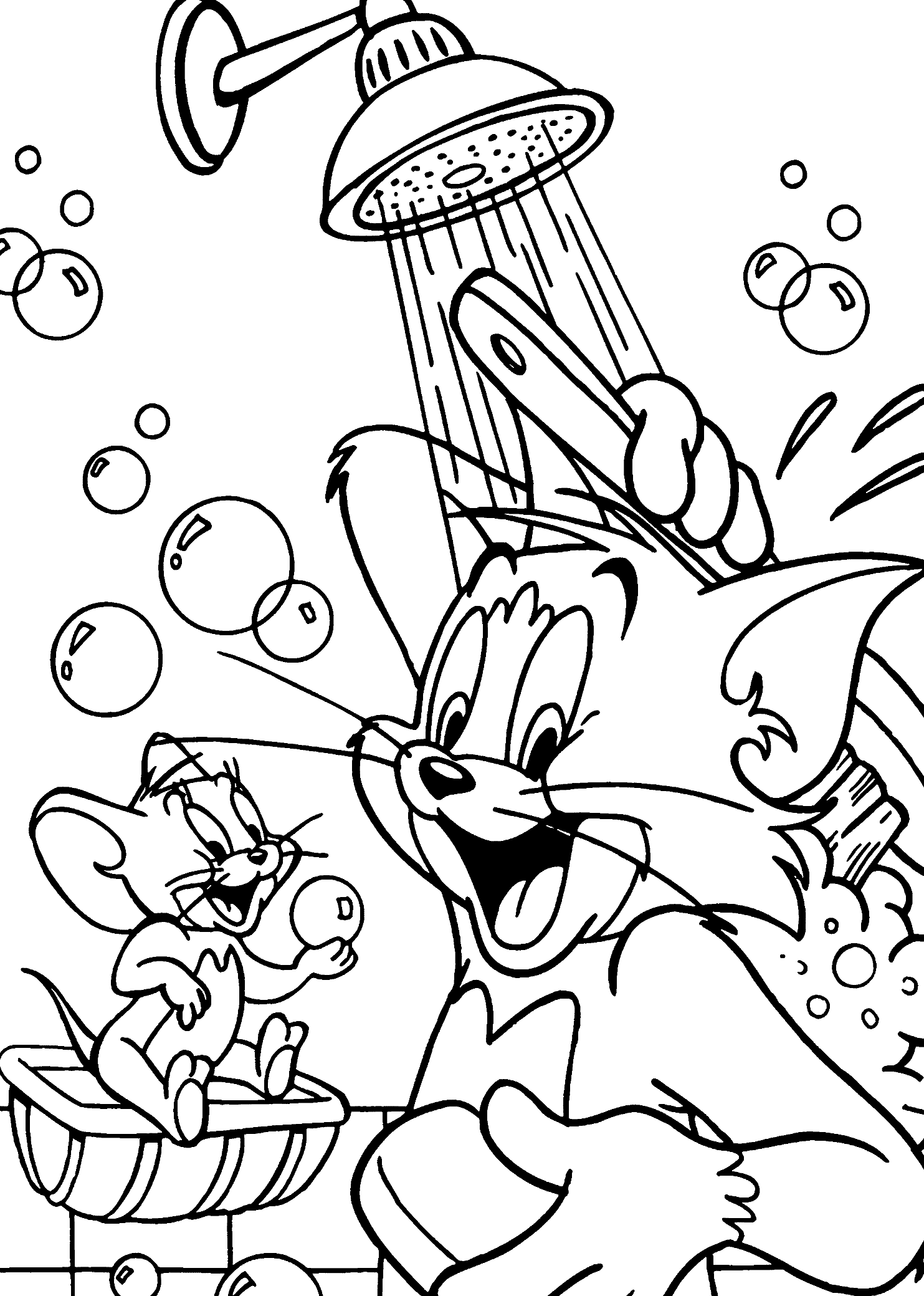 Tom and Jerry Coloring Pages TV Film Cartoon Tom and Jerry Printable 2020 10100 Coloring4free