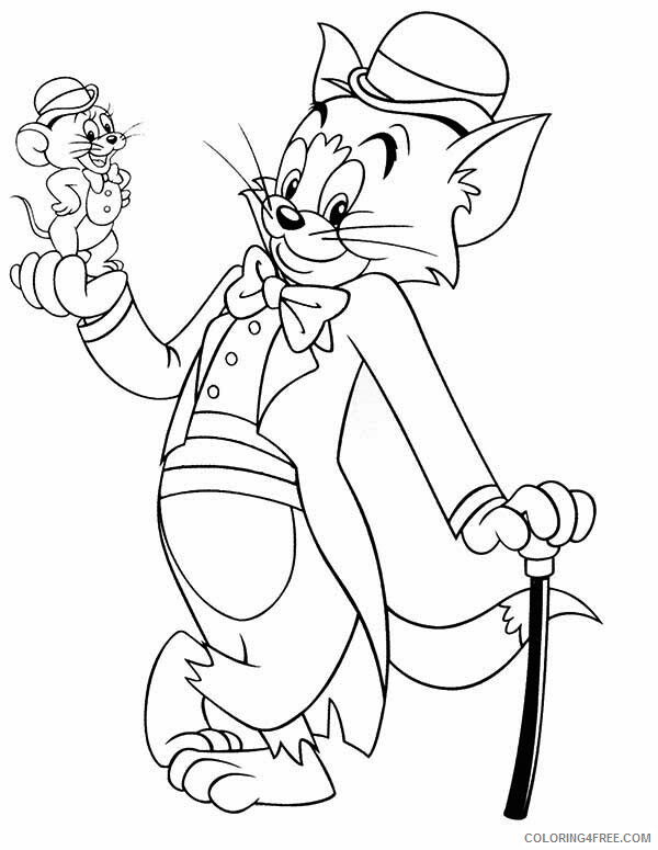 Tom and Jerry Coloring Pages TV Film Classic Cartoon of Tom and Jerry 2020 10102 Coloring4free