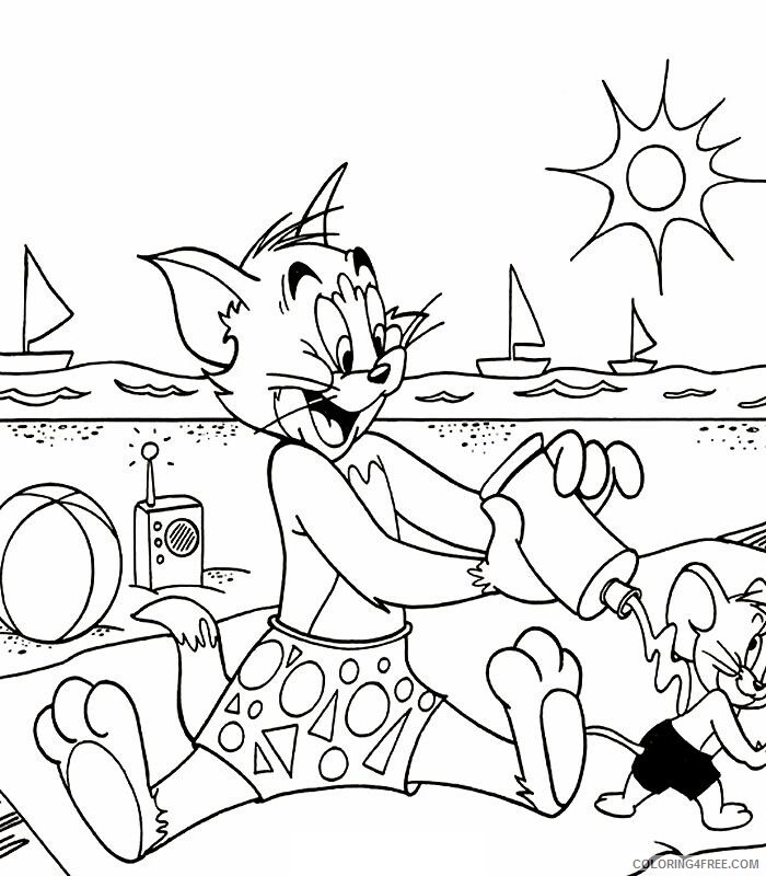Tom and Jerry Coloring Pages TV Film For Kids Printable 2020 10126 Coloring4free