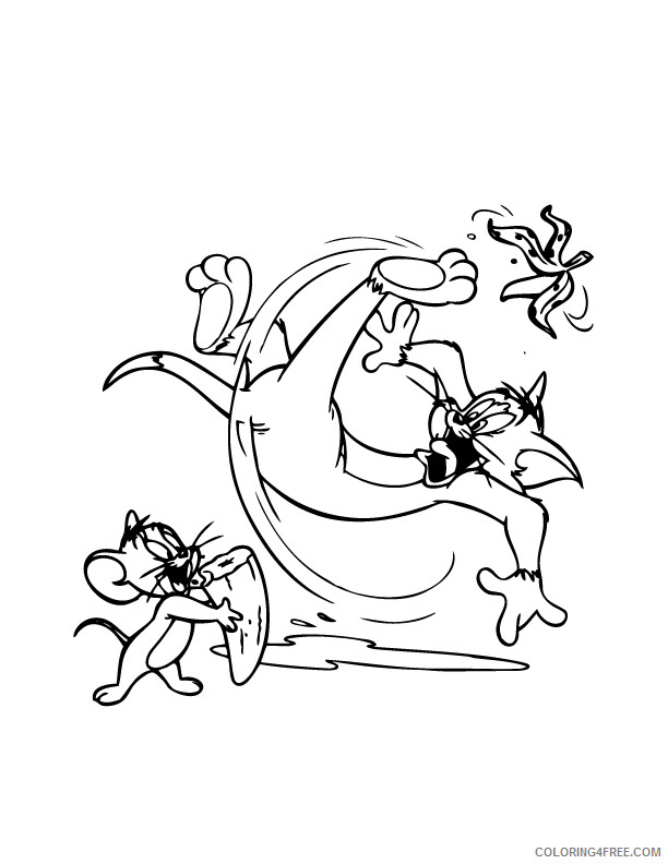 Tom and Jerry Coloring Pages TV Film Free Tom and Jerry For Kids Printable 2020 10109 Coloring4free