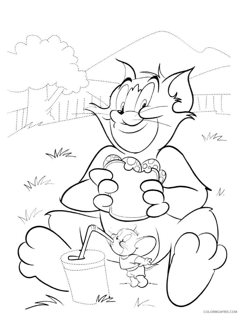 Tom and Jerry Coloring Pages TV Film Free Tom and Jerry Image Printable 2020 10110 Coloring4free