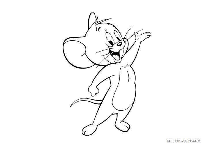 Tom and Jerry Coloring Pages TV Film Jerry Printable 2020 10117 Coloring4free
