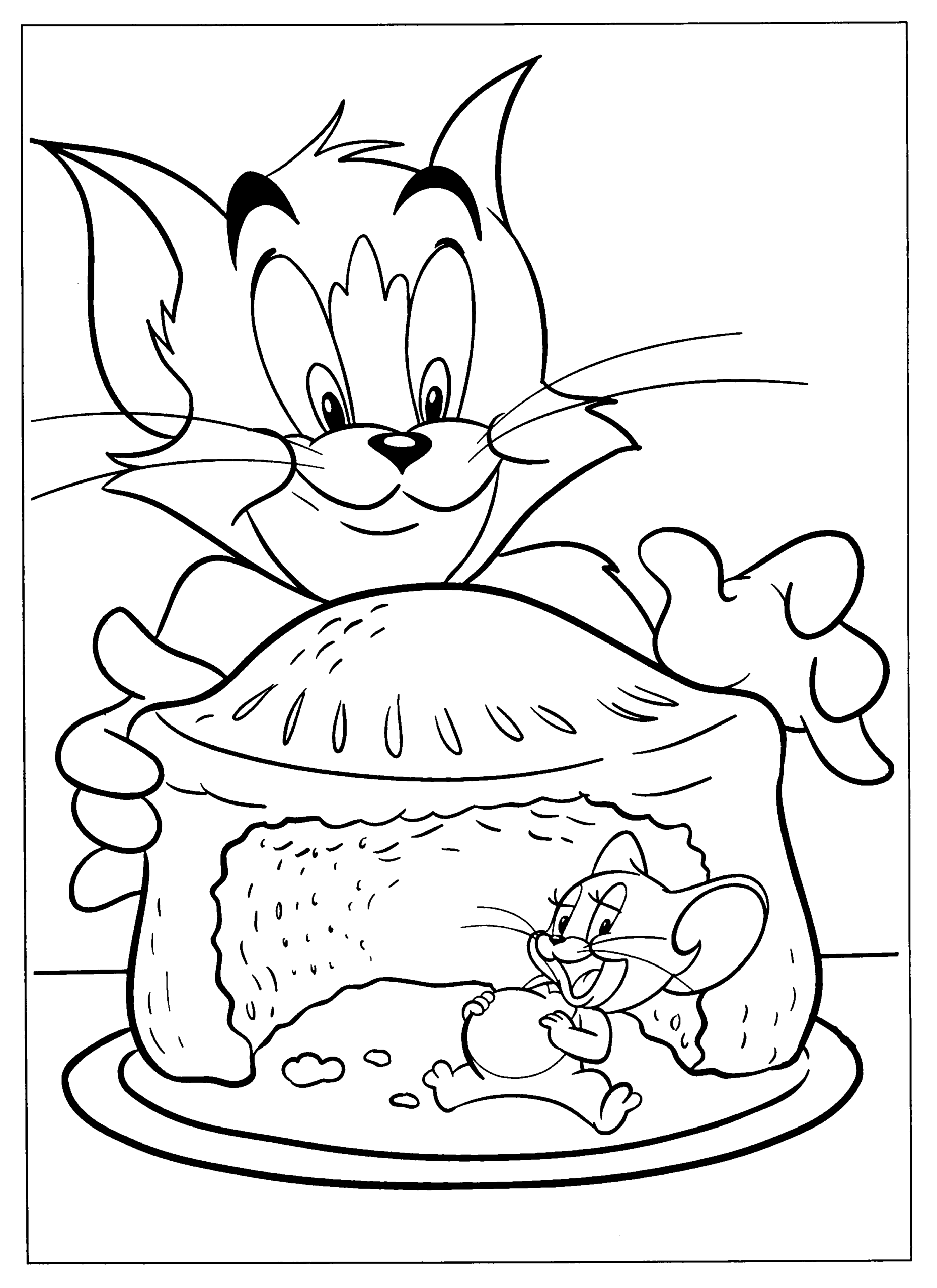 Tom and Jerry Coloring Pages TV Film Printable Tom and Jerry Printable 2020 10127 Coloring4free