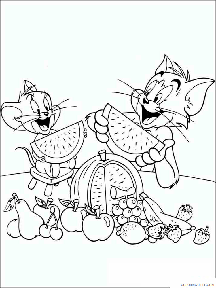 Tom and Jerry Coloring Pages TV Film Tom and Jerry 1 Printable 2020 10178 Coloring4free