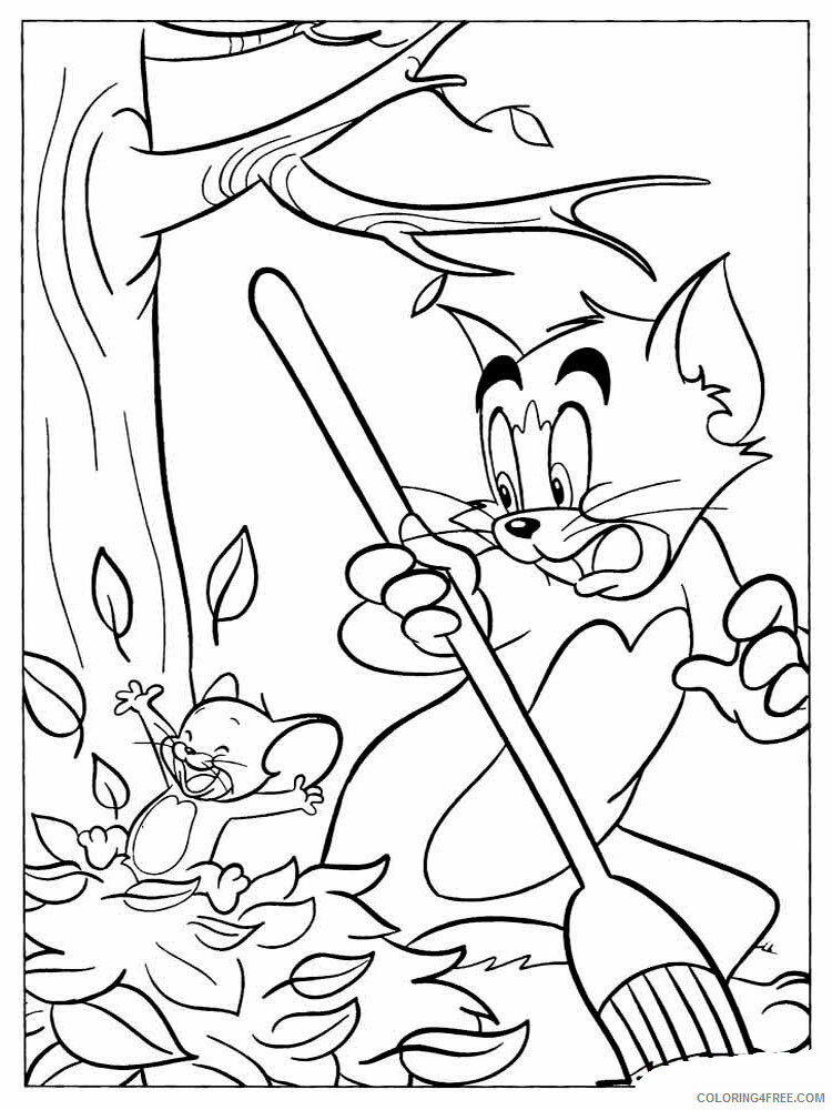 Tom and Jerry Coloring Pages TV Film Tom and Jerry 10 Printable 2020 10180 Coloring4free