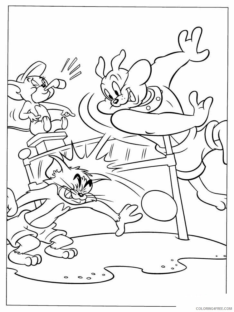 Tom and Jerry Coloring Pages TV Film Tom and Jerry 12 Printable 2020 10182 Coloring4free