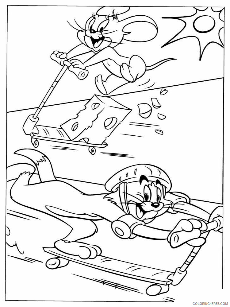 Tom and Jerry Coloring Pages TV Film Tom and Jerry 14 Printable 2020 10186 Coloring4free