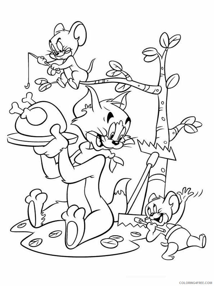Tom and Jerry Coloring Pages TV Film Tom and Jerry 19 Printable 2020 10192 Coloring4free