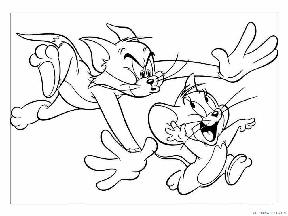 Tom and Jerry Coloring Pages TV Film Tom and Jerry 20 Printable 2020 10195 Coloring4free
