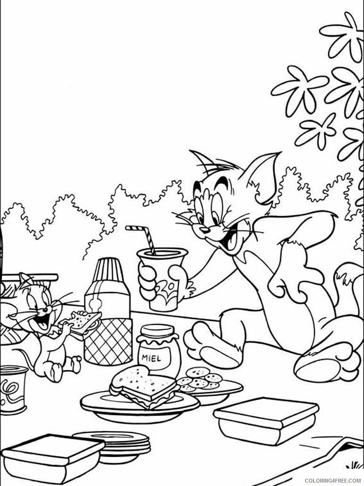 Tom and Jerry Coloring Pages TV Film Tom and Jerry 23 Printable 2020 10198 Coloring4free