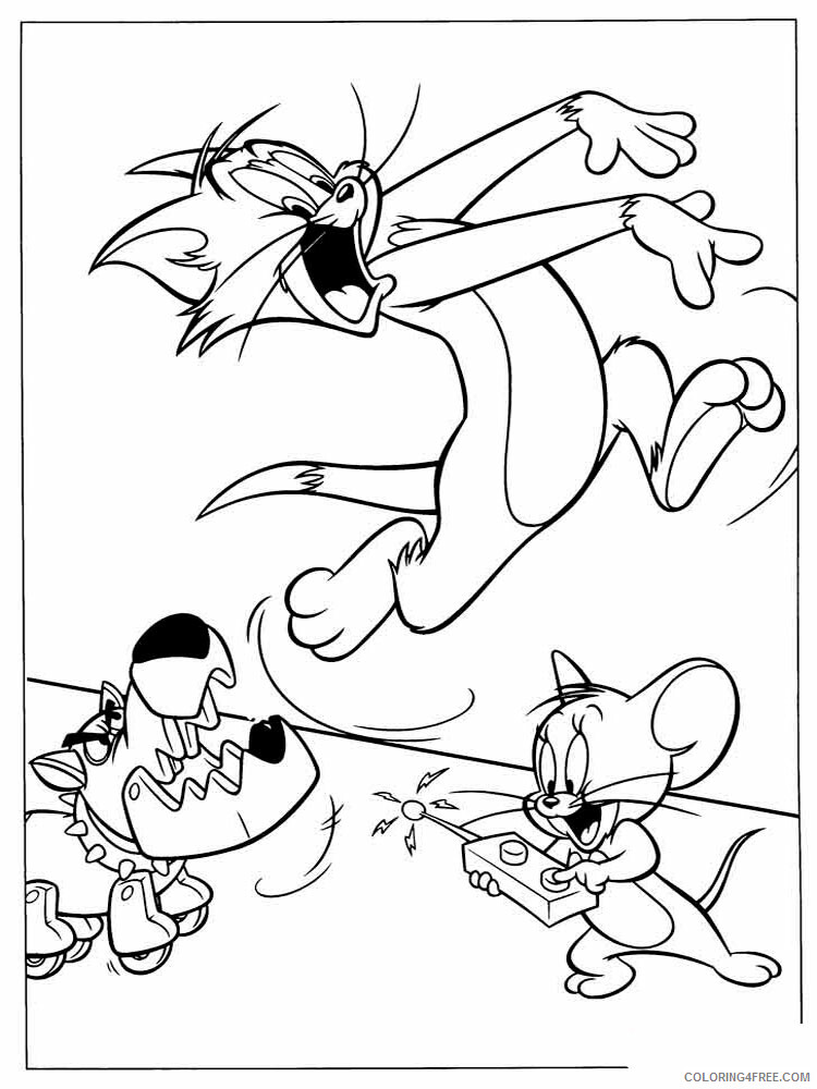 Tom and Jerry Coloring Pages TV Film Tom and Jerry 3 Printable 2020 10206 Coloring4free