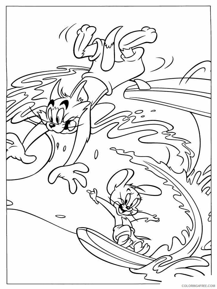 Tom and Jerry Coloring Pages TV Film Tom and Jerry 33 Printable 2020 10210 Coloring4free