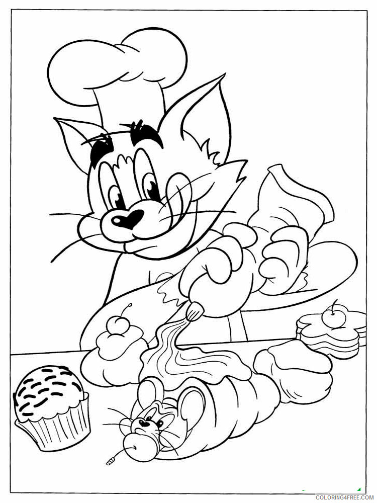 Tom and Jerry Coloring Pages TV Film Tom and Jerry 34 Printable 2020 10211 Coloring4free