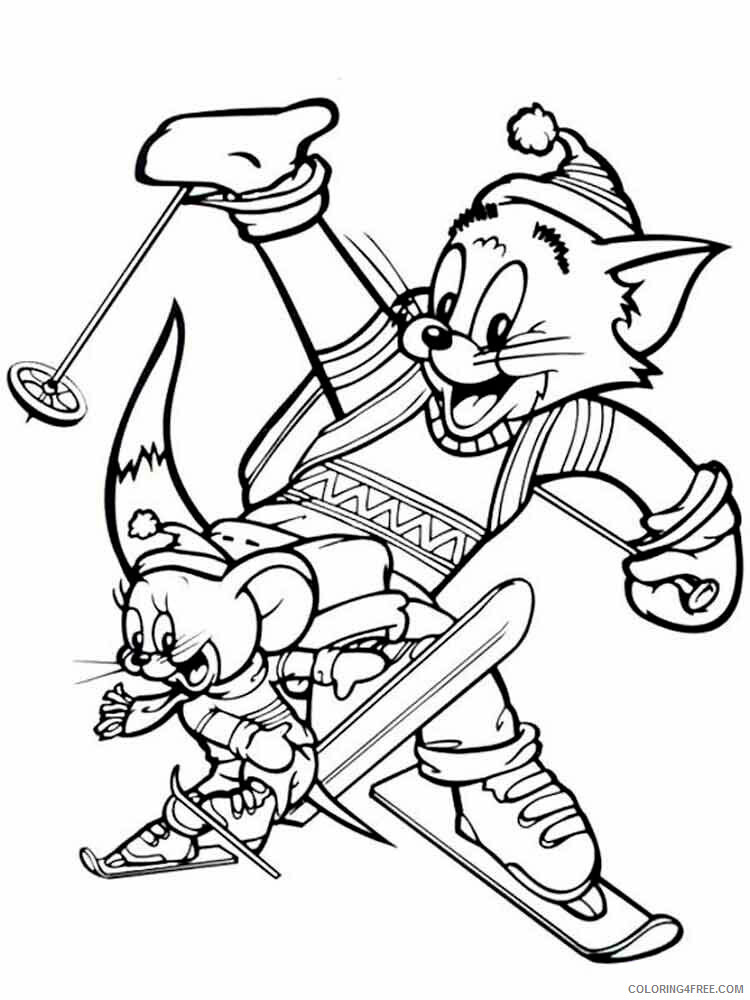 Tom and Jerry Coloring Pages TV Film Tom and Jerry 4 Printable 2020 10216 Coloring4free