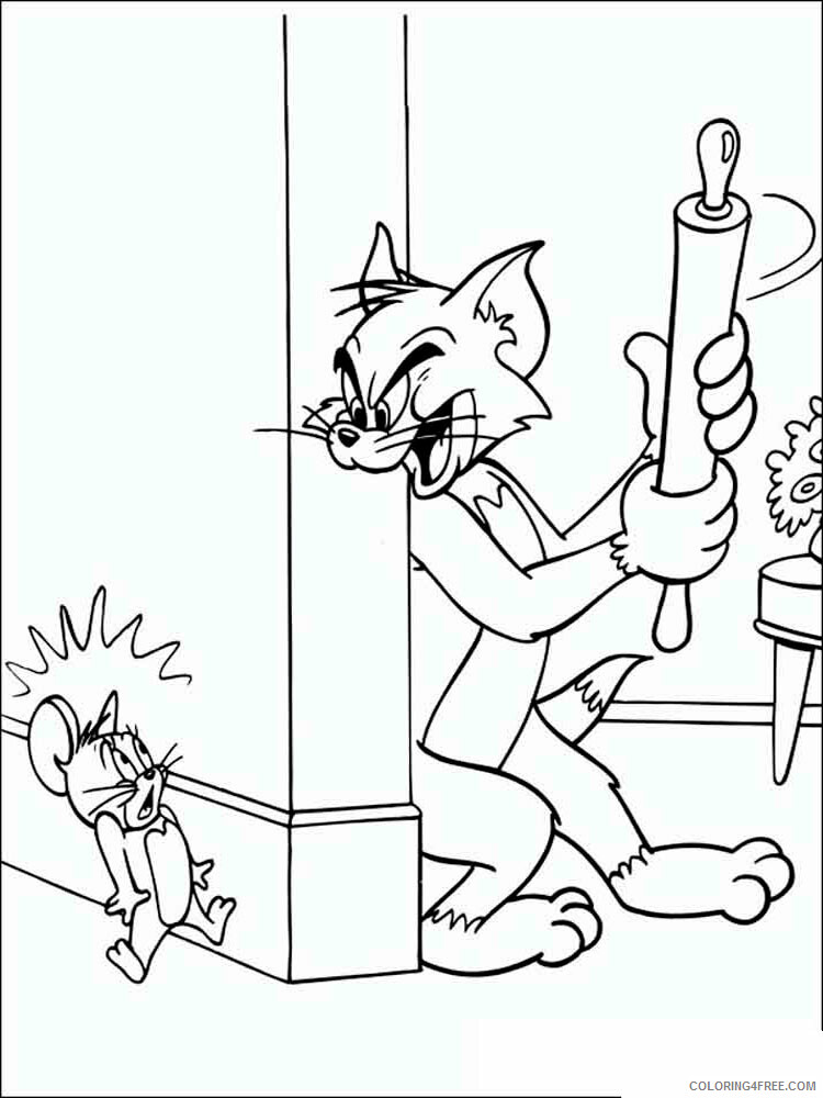 Tom and Jerry Coloring Pages TV Film Tom and Jerry 6 Printable 2020 10220 Coloring4free