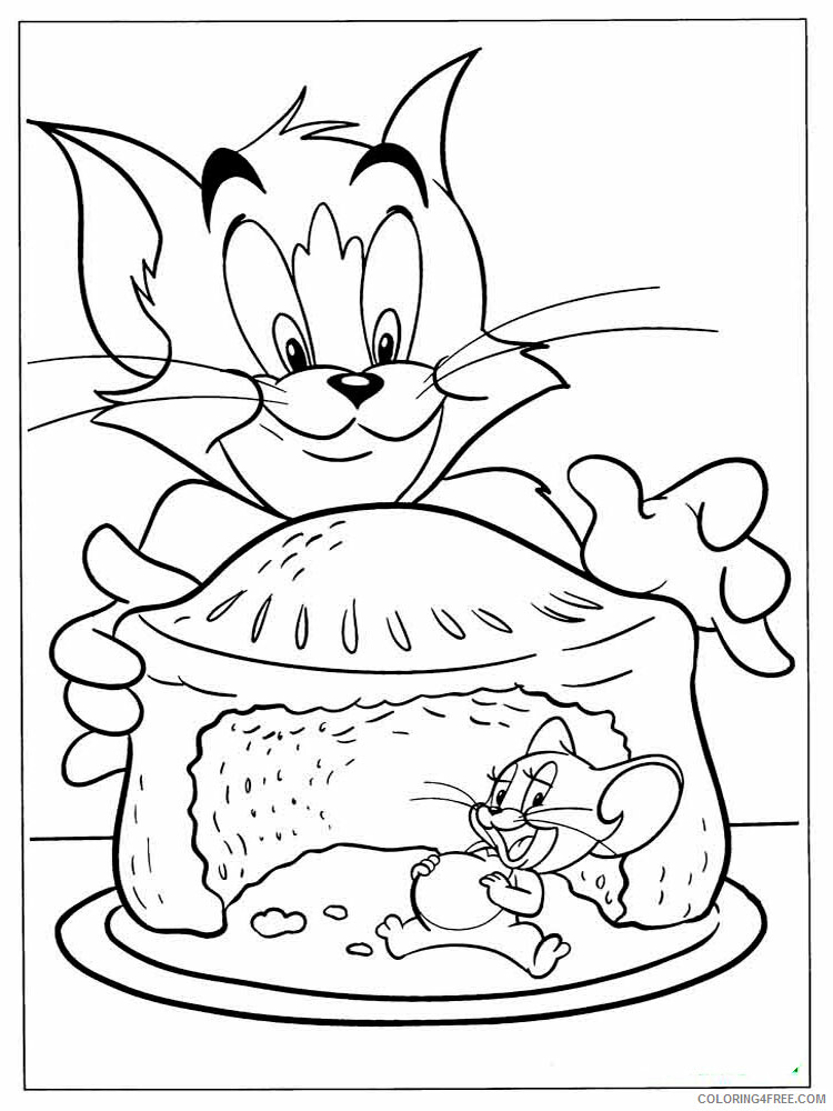 Tom and Jerry Coloring Pages TV Film Tom and Jerry 8 Printable 2020 10224 Coloring4free