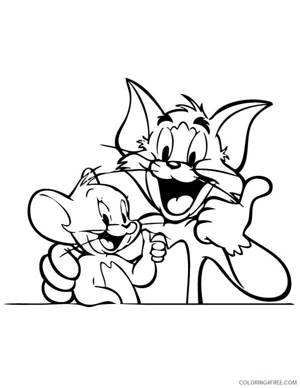 Tom and Jerry Coloring Pages TV Film Tom and Jerry Being Best Friends 2020 10165 Coloring4free