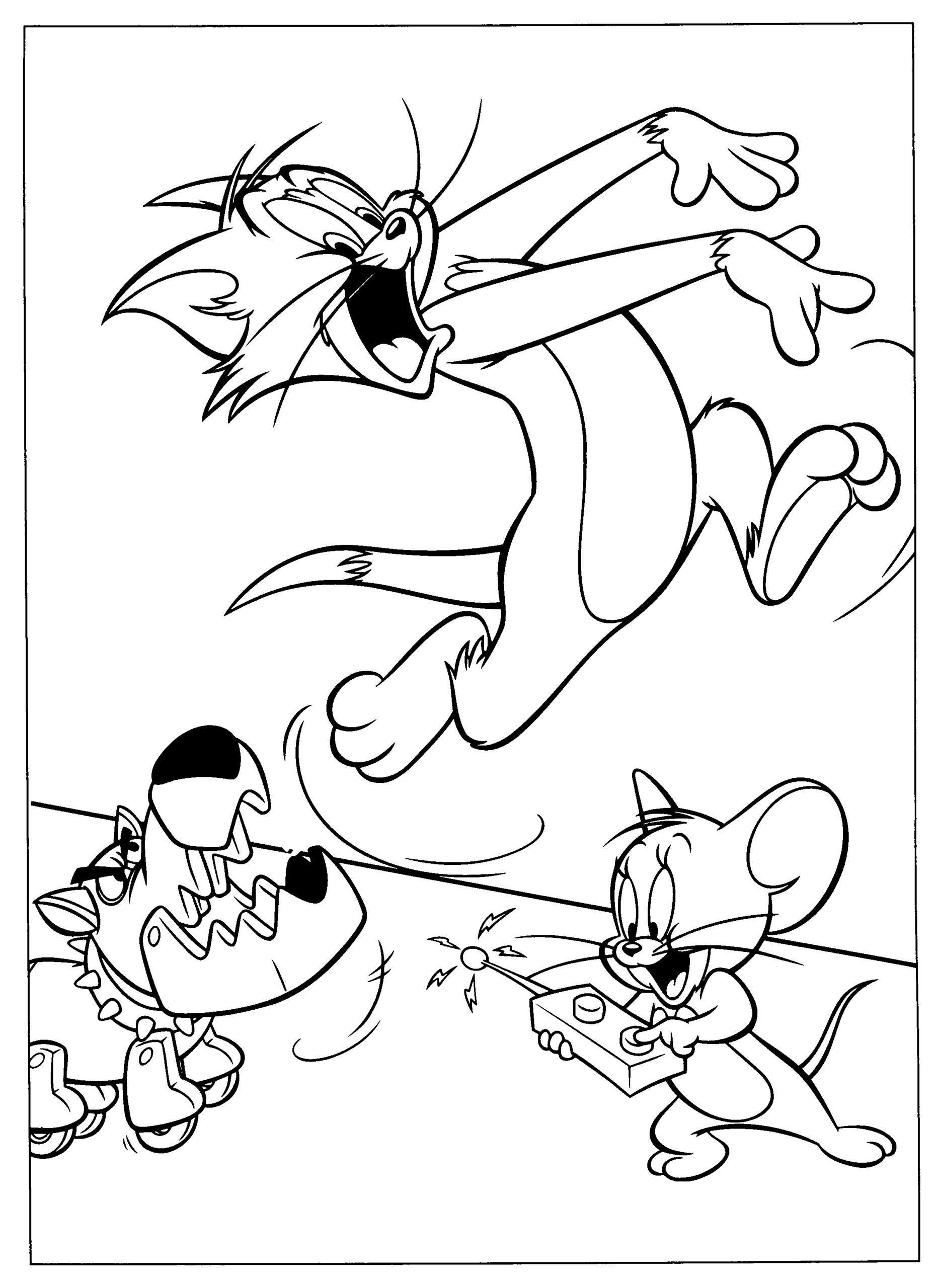 Tom and Jerry Coloring Pages TV Film Tom and Jerry Cartoon Printable 2020 10167 Coloring4free