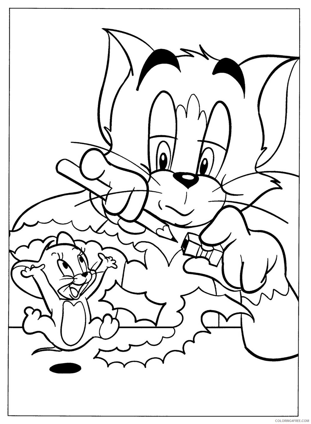 Tom and Jerry Coloring Pages TV Film Tom and Jerry Free Printable 2020 10230 Coloring4free