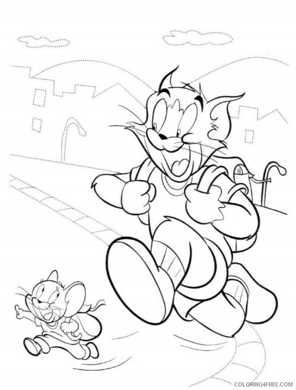 Tom and Jerry Coloring Pages TV Film Tom and Jerry Going To School 2020 10242 Coloring4free