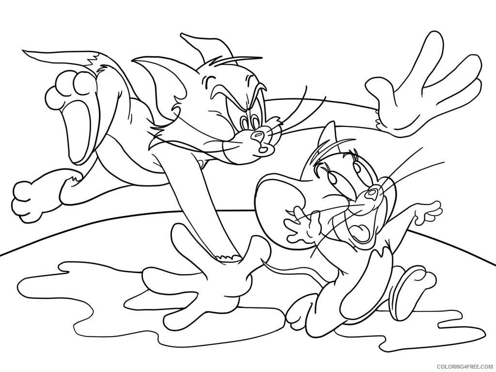 Tom and Jerry Coloring Pages TV Film Tom and Jerry Images Printable 2020 10233 Coloring4free