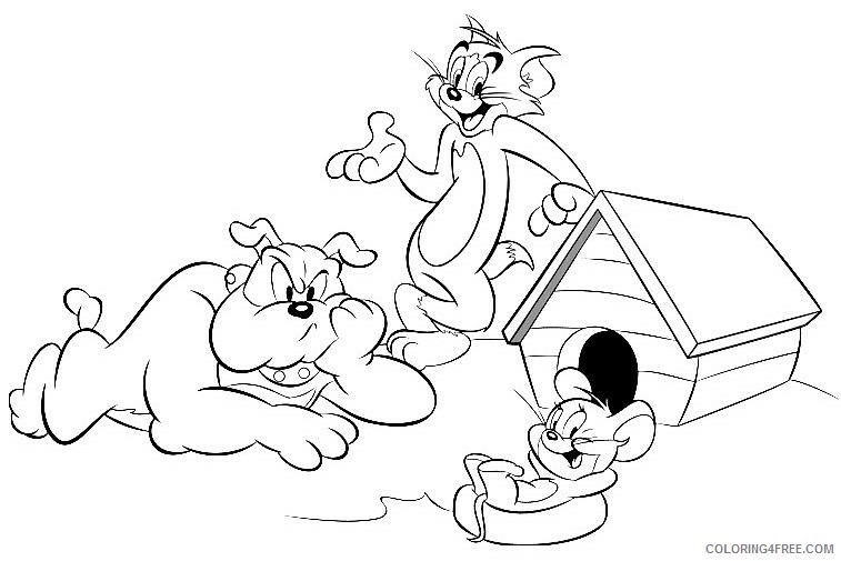 tom and jerry coloring pages tv film characters printable