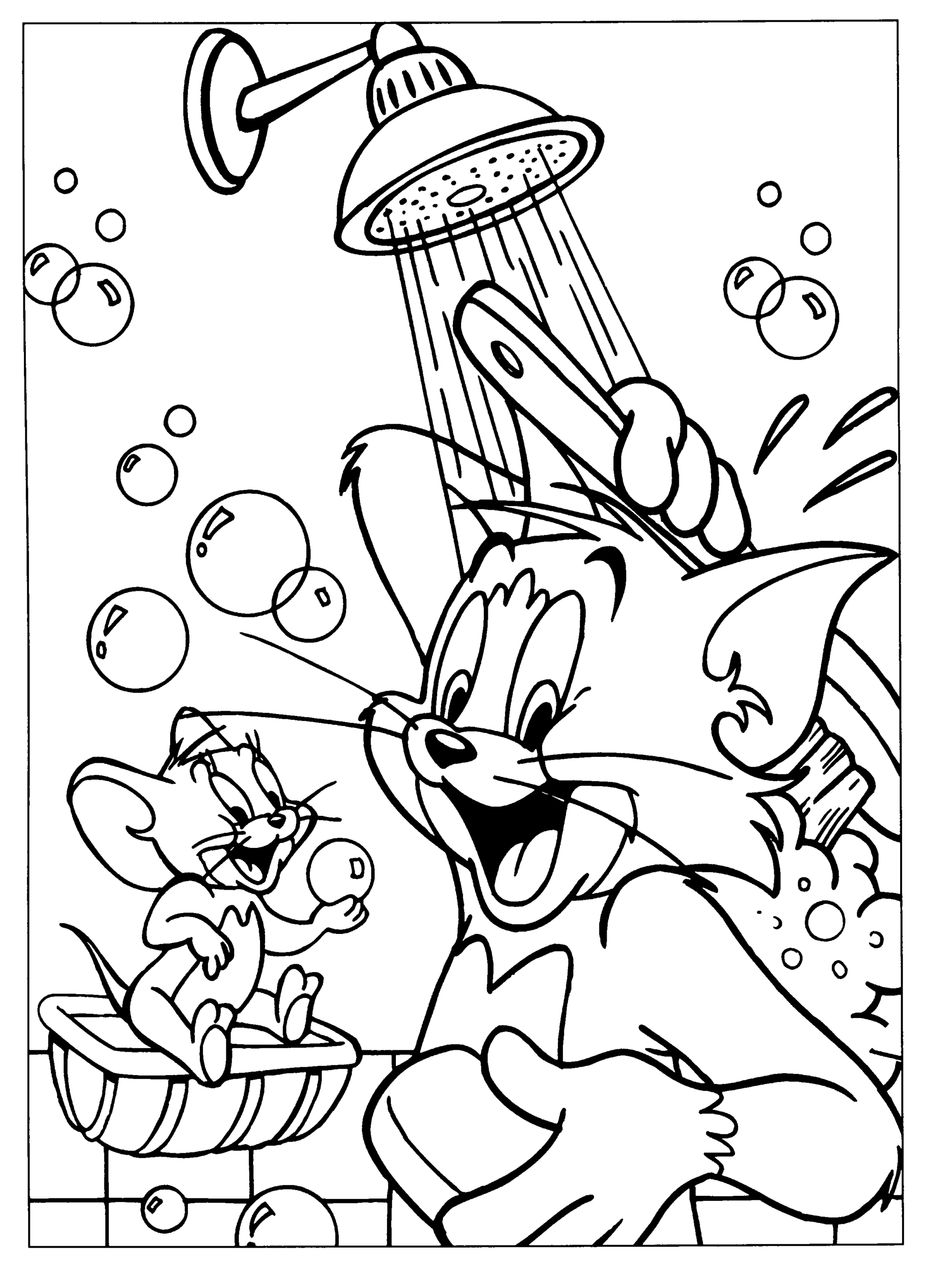 Tom and Jerry Coloring Pages TV Film for kids Printable 2020 10096 Coloring4free