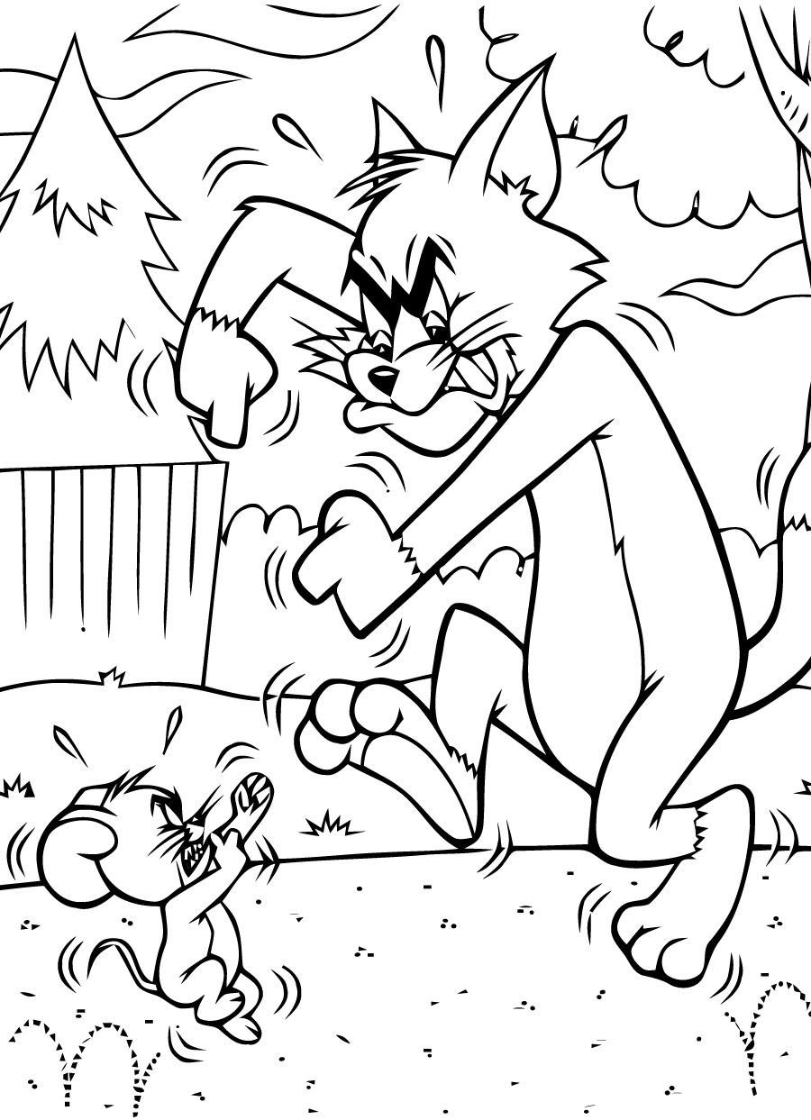 Tom and Jerry Coloring Pages TV Film for kids tom and jerry Printable 2020 10099 Coloring4free