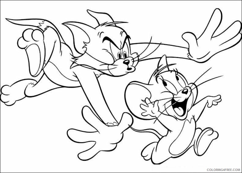 Tom and Jerry Coloring Pages TV Film to Print Printable 2020 10238 Coloring4free