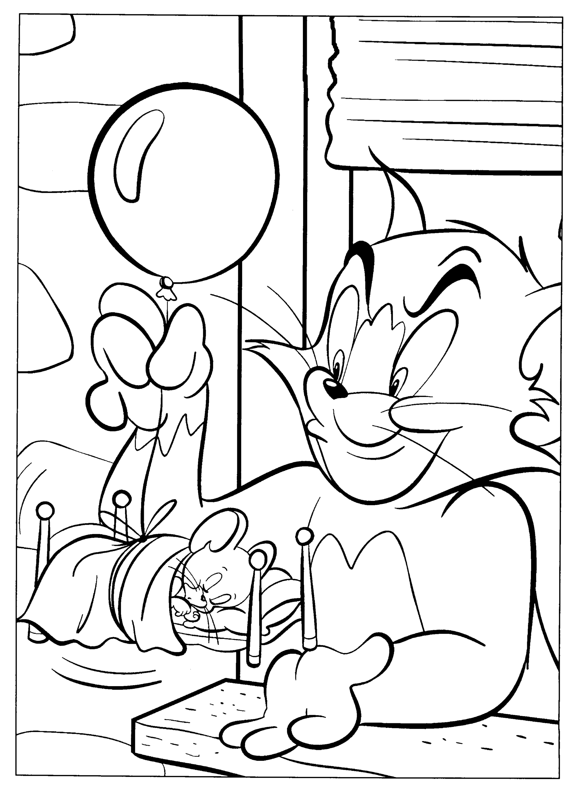 Tom and Jerry Coloring Pages TV Film tom and jerry 4 Printable 2020 10215 Coloring4free