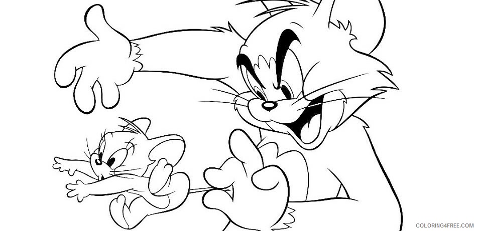 Tom and Jerry Coloring Pages TV Film tom catching jerry 2020 10091 Coloring4free