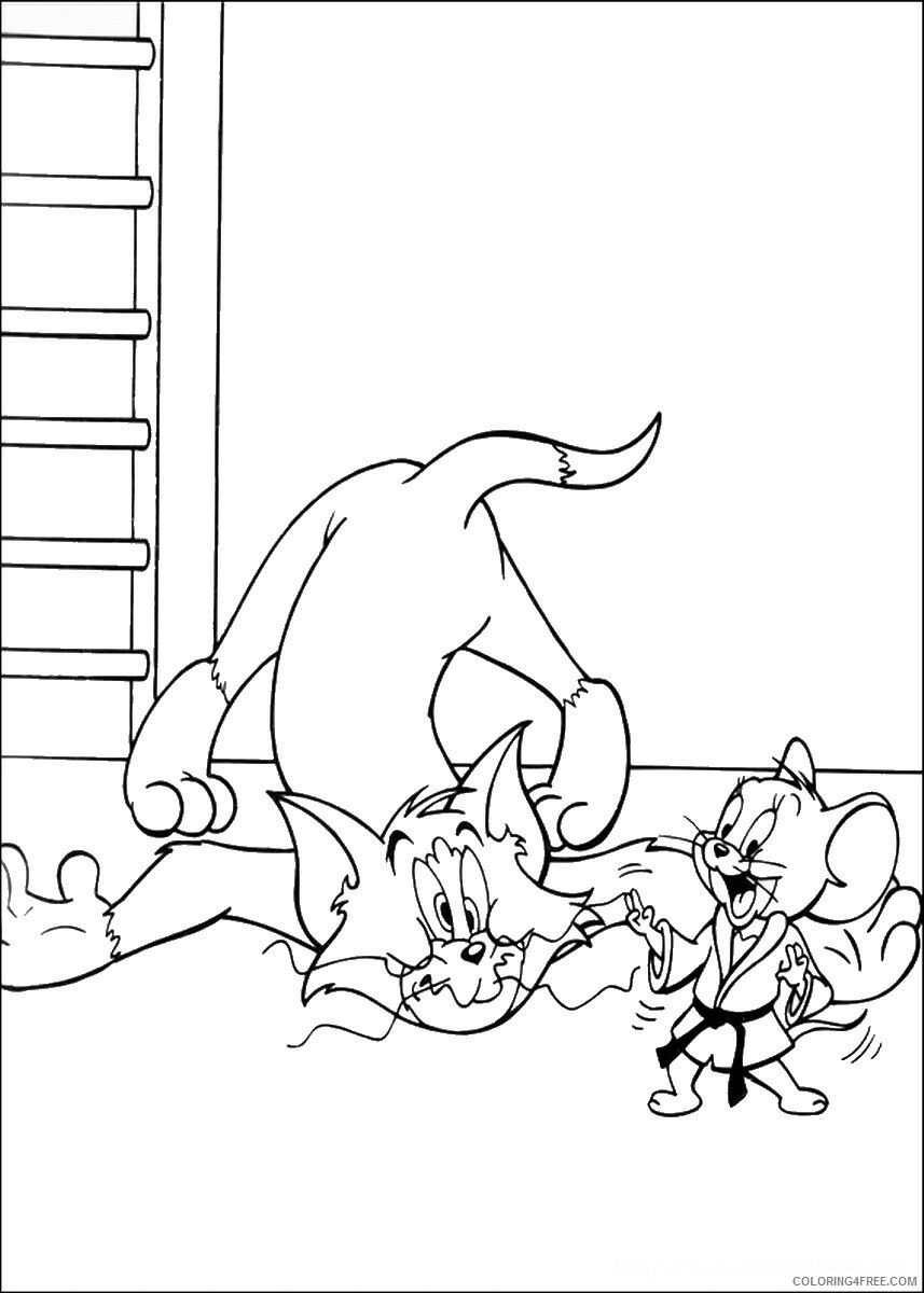 Tom and Jerry Coloring Pages TV Film tom_jerry_cl_05 Printable 2020 10135 Coloring4free
