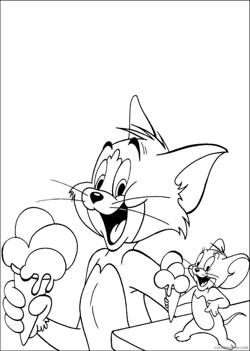 Tom and Jerry Coloring Pages TV Film tom_jerry_cl_06 Printable 2020 10136 Coloring4free