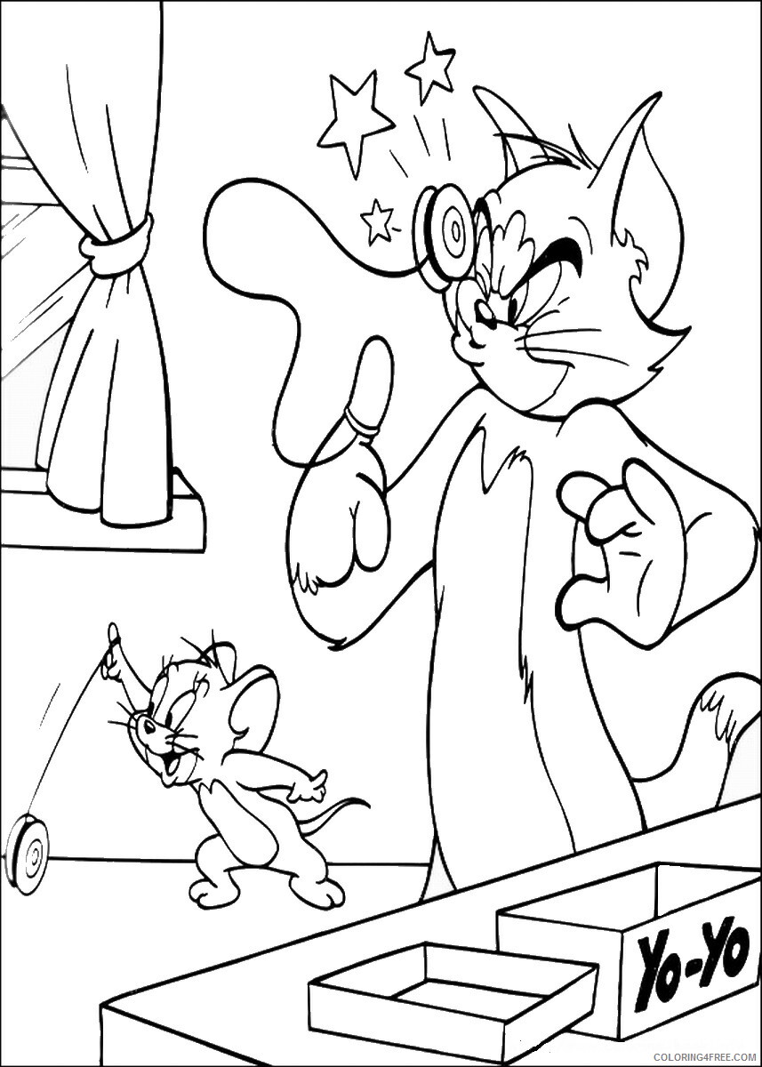 Tom and Jerry Coloring Pages TV Film tom_jerry_cl_07 Printable 2020 10137 Coloring4free