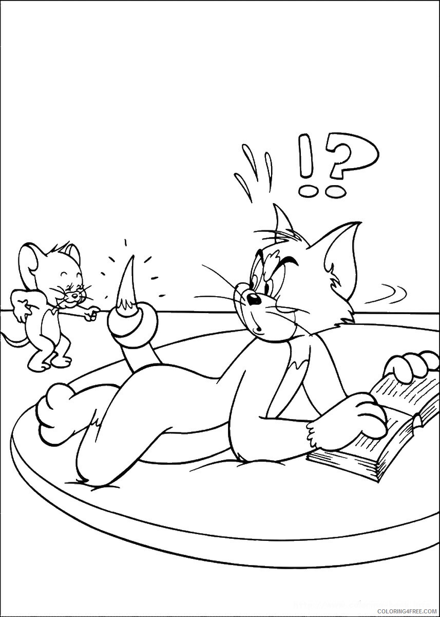 Tom and Jerry Coloring Pages TV Film tom_jerry_cl_12 Printable 2020 10142 Coloring4free