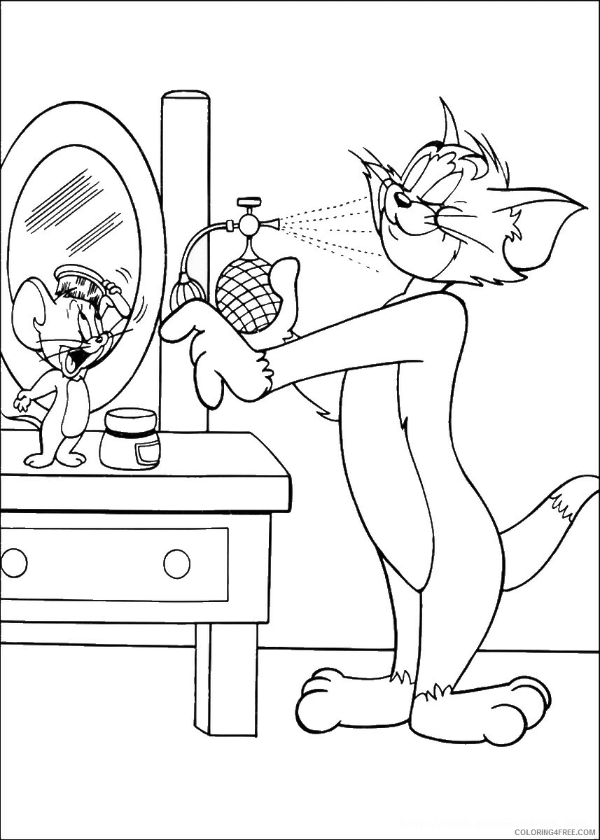 Tom and Jerry Coloring Pages TV Film tom_jerry_cl_14 Printable 2020 10144 Coloring4free