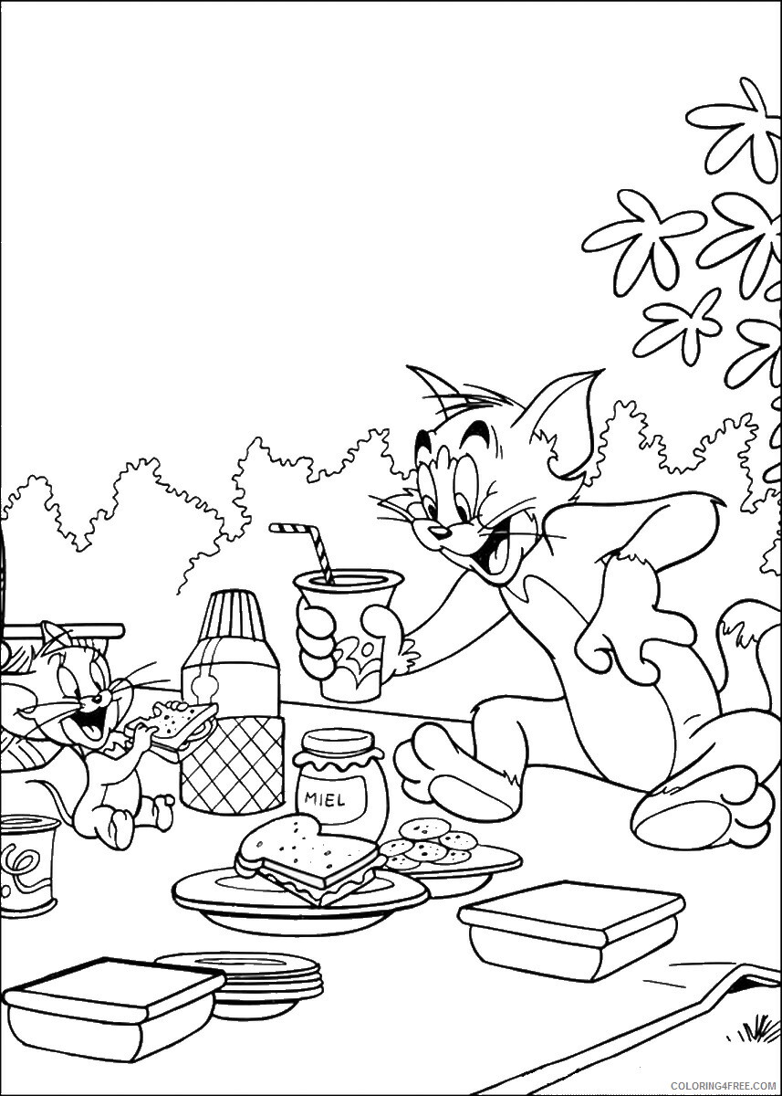 Tom and Jerry Coloring Pages TV Film tom_jerry_cl_16 Printable 2020 10146 Coloring4free