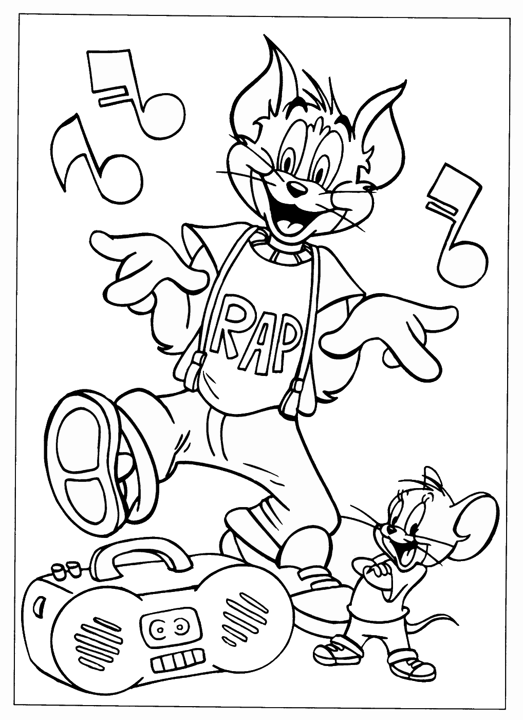 Tom and Jerry Coloring Pages TV Film tom_jerry_cl_17 Printable 2020 10147 Coloring4free