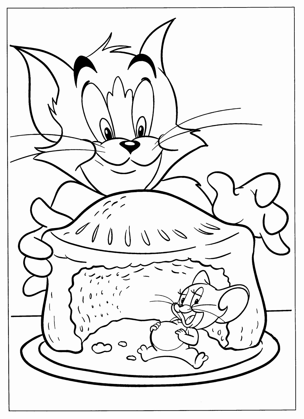 Tom and Jerry Coloring Pages TV Film tom_jerry_cl_19 Printable 2020 10149 Coloring4free
