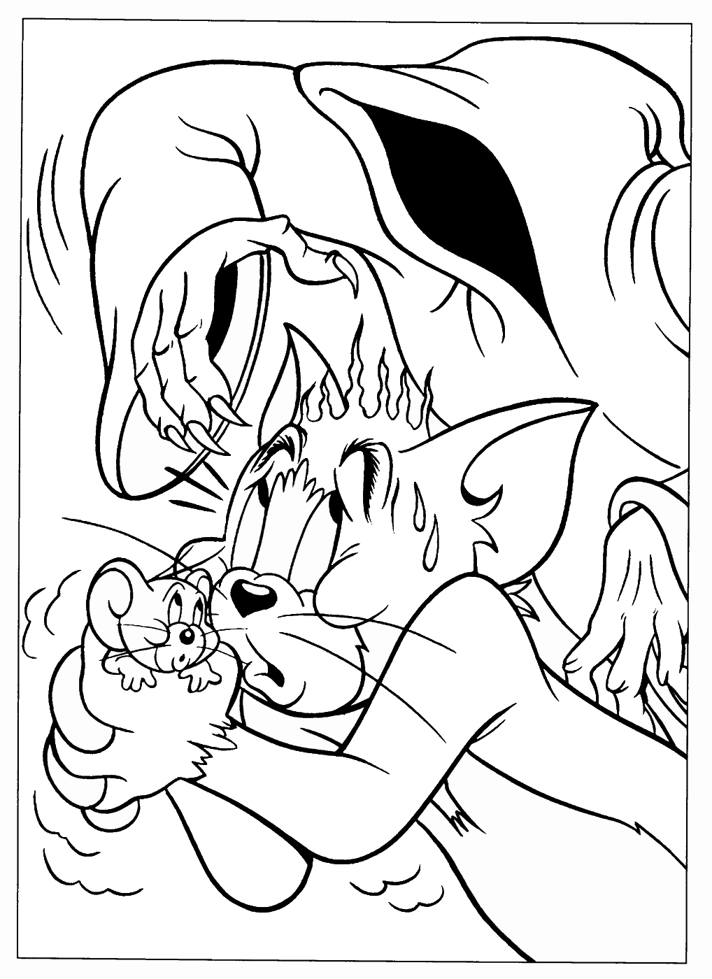 Tom and Jerry Coloring Pages TV Film tom_jerry_cl_23 Printable 2020 10153 Coloring4free