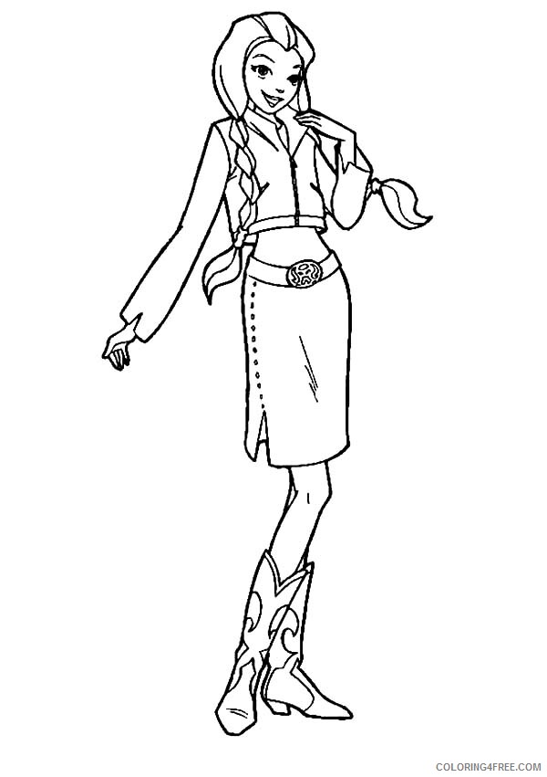 Totally Spies Coloring Pages TV Film Sam Wear Traditional Clothing 2020 10275 Coloring4free