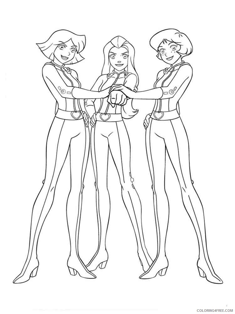 Totally Spies Coloring Pages TV Film totally spies 1 Printable 2020 10303 Coloring4free