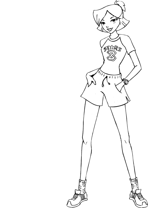 Totally Spies Coloring Pages TV Film totally spies 13 Printable 2020 10307 Coloring4free